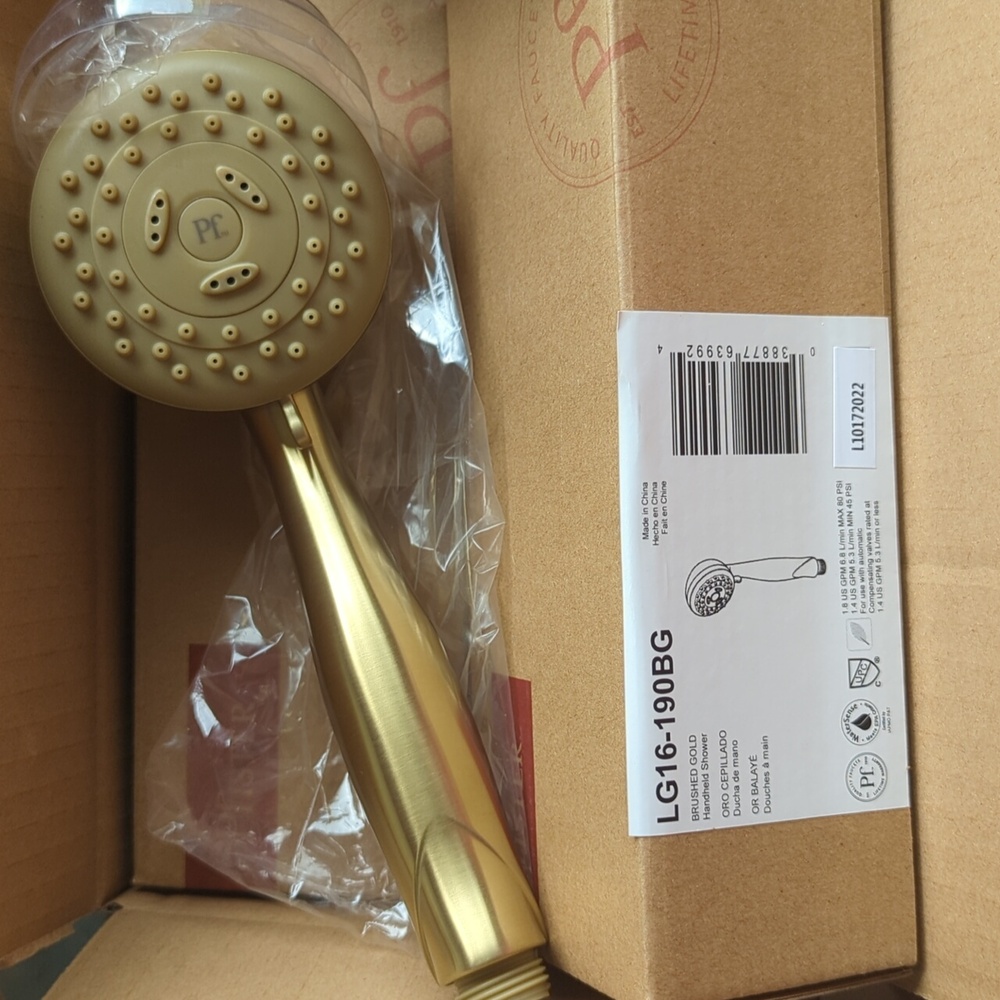 Pfister LG16-190BG Brushed Gold Hand Handheld Shower